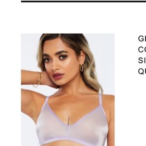 Savage X Fenty GLISSENETTE BRALETTE and thong set Lavender Medium